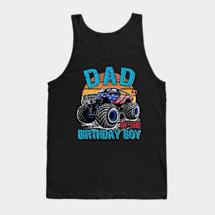 Dad Of The Birthday Boy Monster Truck Birthday Tank Top